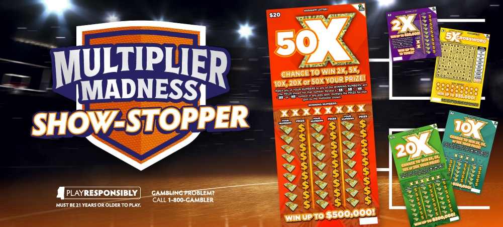 Multiplier Madness Family tickets are now available Play Multiplier Madness today and play our 50X, 20X, 5X Crossword and 2X!