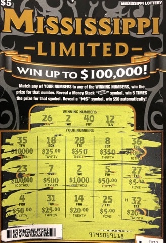 A Van Buren, Arkansas, man won $1,000 on a Mississippi Limited scratch-off game purchased at Clark Oil on Chantilly St., Laurel.