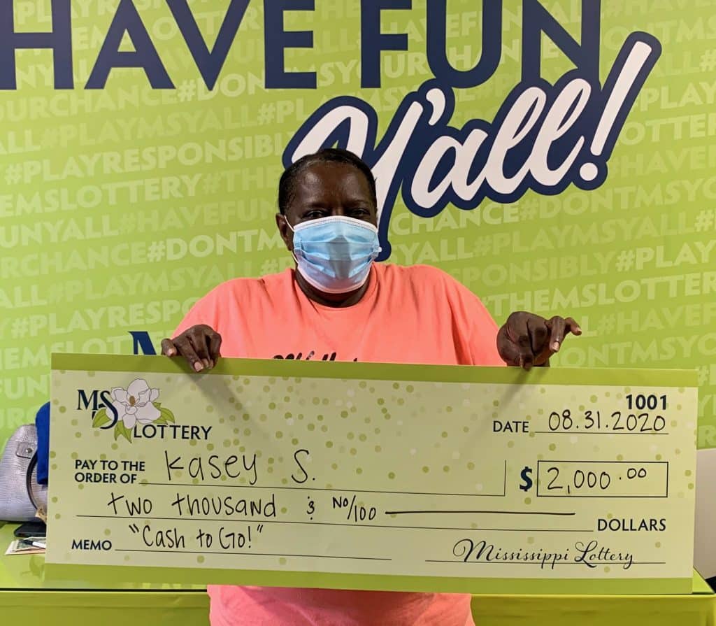 Kasey of Stateline won $2,000 on a Cash to Go scratch-off game purchased from Clark Oil Company on Mississippi Dr., Waynesboro.