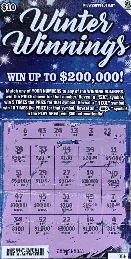 A Clinton woman won $30,000 on a Winter Winnings scratch-off game purchased from Exxon on Clinton Blvd., Clinton.