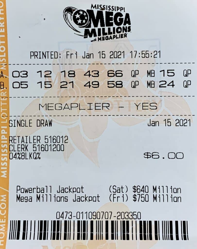 An Aberdeen woman won $800 on a Mega Millions ticket purchased from Murphy Oil on US Hwy. 278 E., Amory.