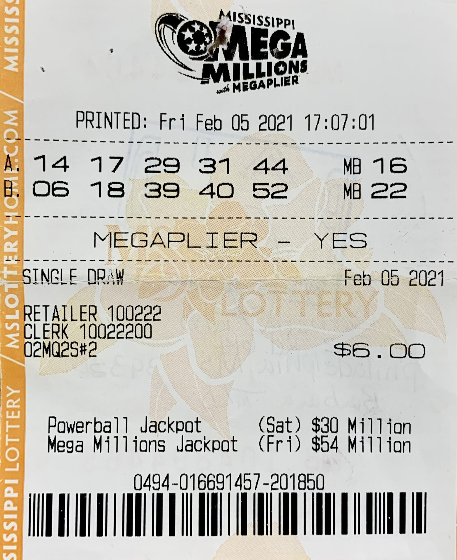 A Philadelphia woman won $2,000 on a Mega Millions ticket purchased from Nance’s Northside Shortstop on Pecan Ave., Philadelphia.