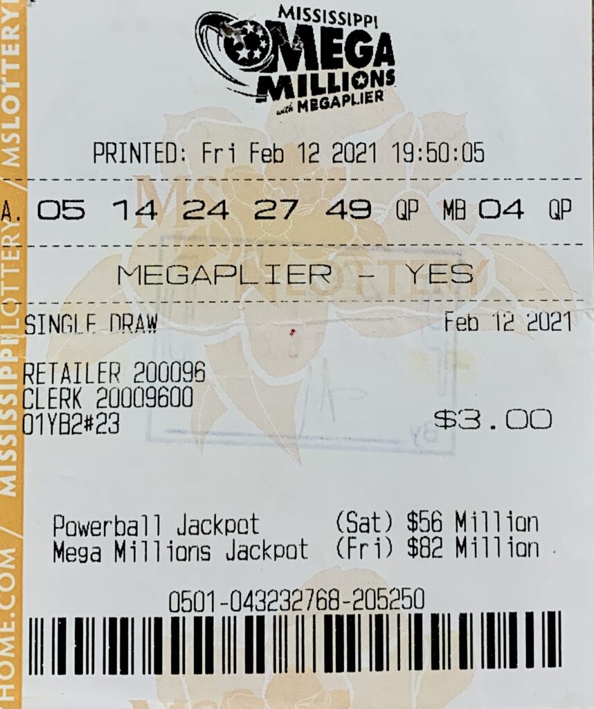A Carthage man won $1,500 on a Mega Millions ticket purchased from Michael’s 16 LLC on Hwy. 16 E., Canton.