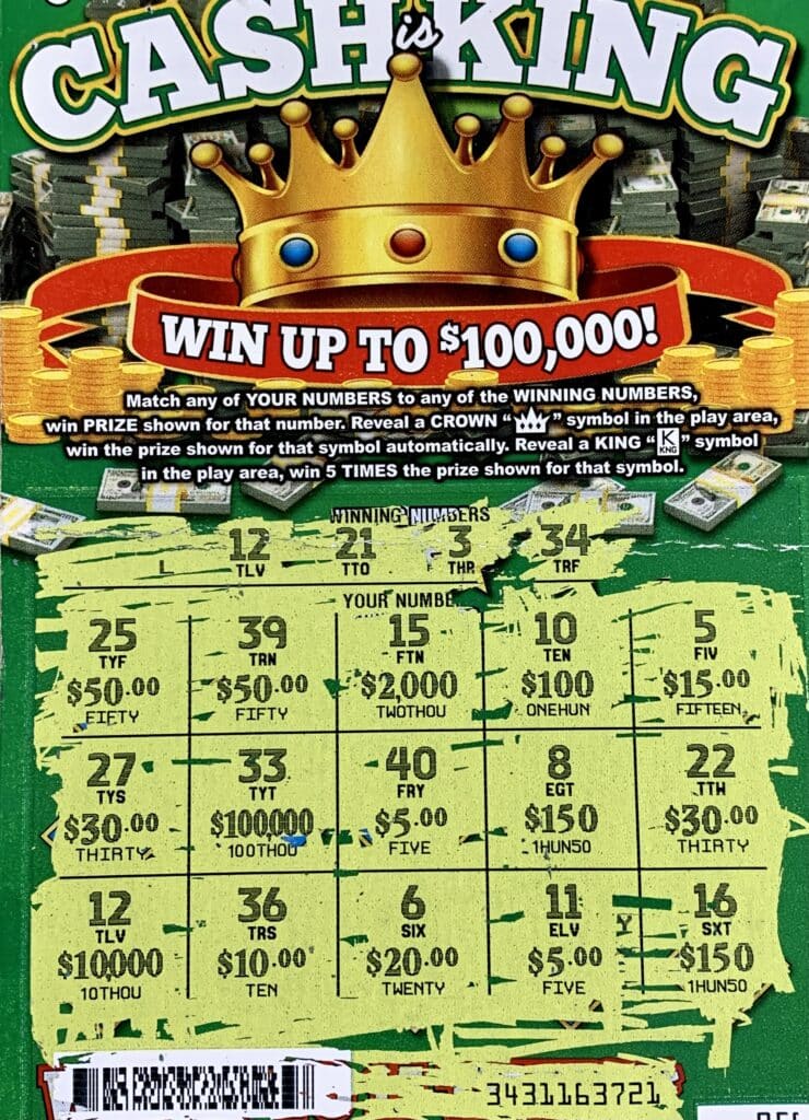 An Olive Branch woman won $10,000 on a Cash is King scratch-off game purchased from Kroger #464 Fuel Center on Goodman Rd., Southaven.