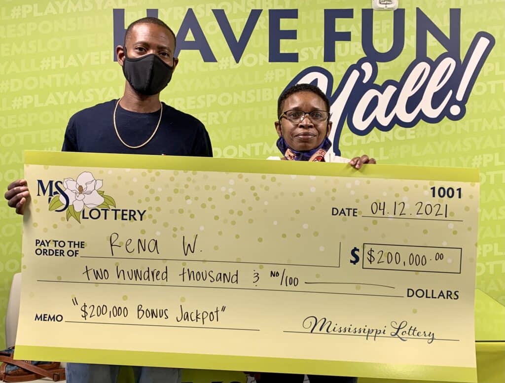 Rena W. of Nettleton won $200,000 on a $200,000 Bonus Jackpot scratch-off game purchased from Sprint Mart #5 on Hwy. 145, Nettleton.