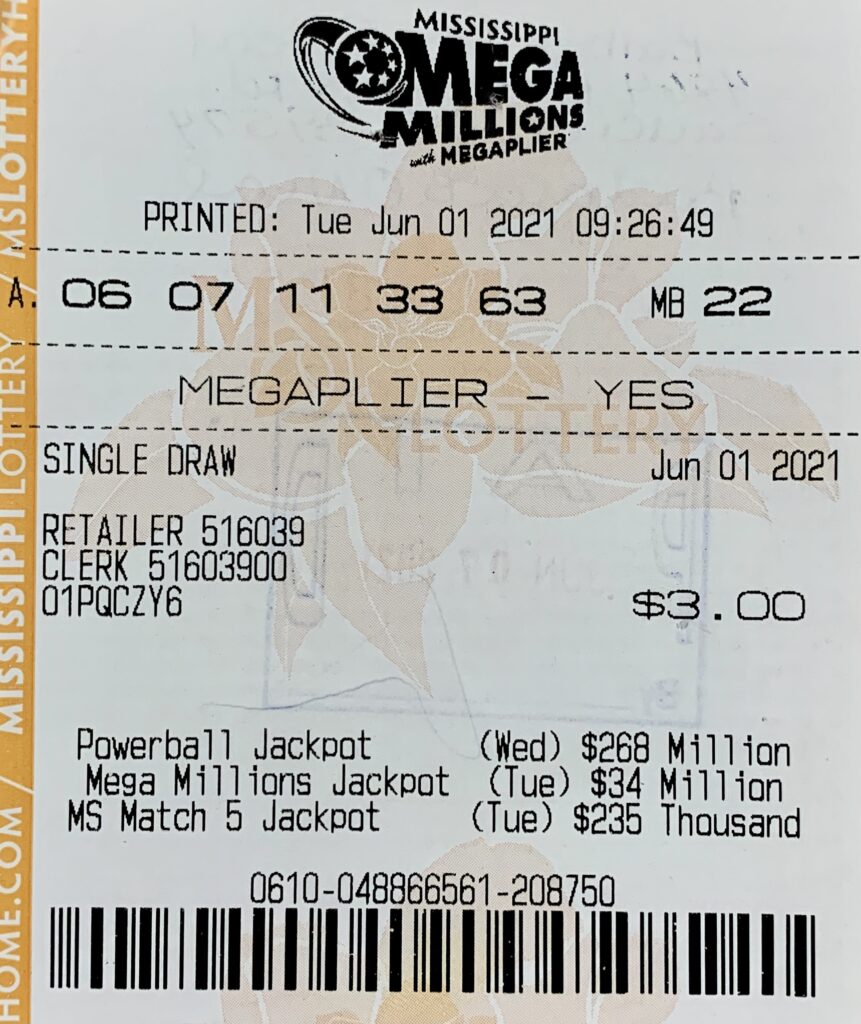 A Saucier woman won $1,000 on a Mega Millions ticket purchased from Murphy Oil on Sangani Blvd., D’Iberville.