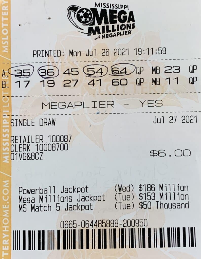 A Utica woman won $1,506 on a Mega Millions ticket purchased from Midway Pit Stop LLC on Hwy. 18, Raymond.