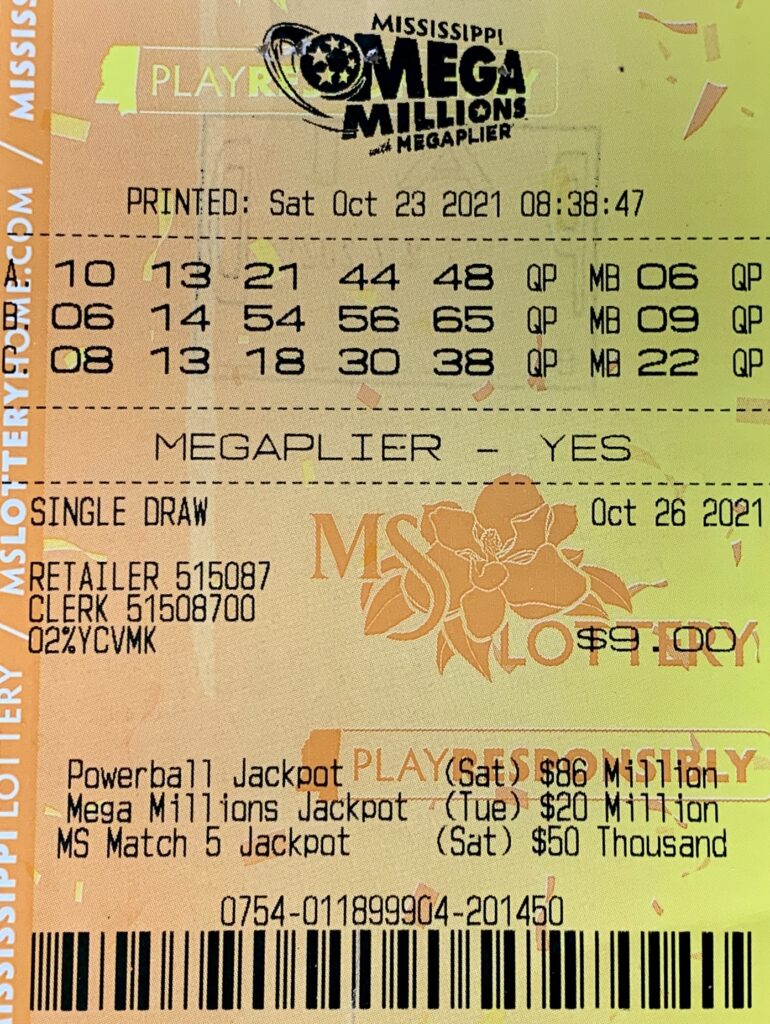 A Gulfport man won $800 on a Mega Millions ticket purchased from Circle K Store #2723846 on E. Beach Blvd., Long Beach.