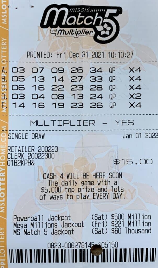A Laurel woman won $800 on a Mississippi Match 5 ticket purchased from Mac’s #3 on Hwy. 84 W., Laurel.