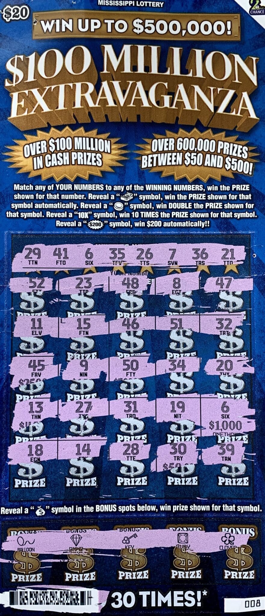 Belden Player Wins $1,000! - Mississippi Lottery