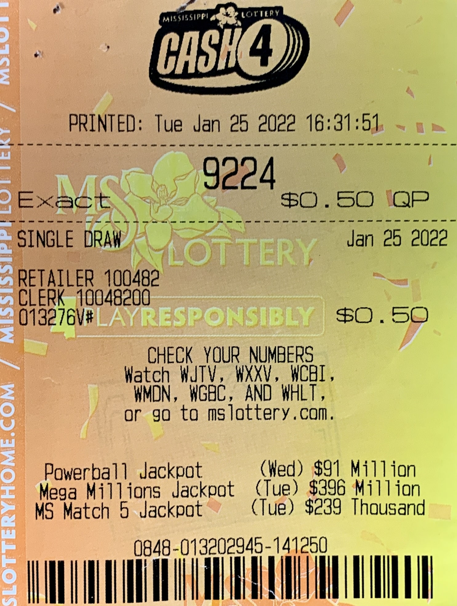 An Oxford woman won $2,500 on a Cash 4 ticket purchased from The Brittany Store on W. Jackson Ave., Oxford.