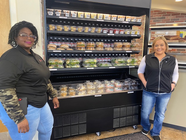 Pictured left to right: Tiffany Trotter, Regional Manager, and Shinotta Henderson, General Manager.