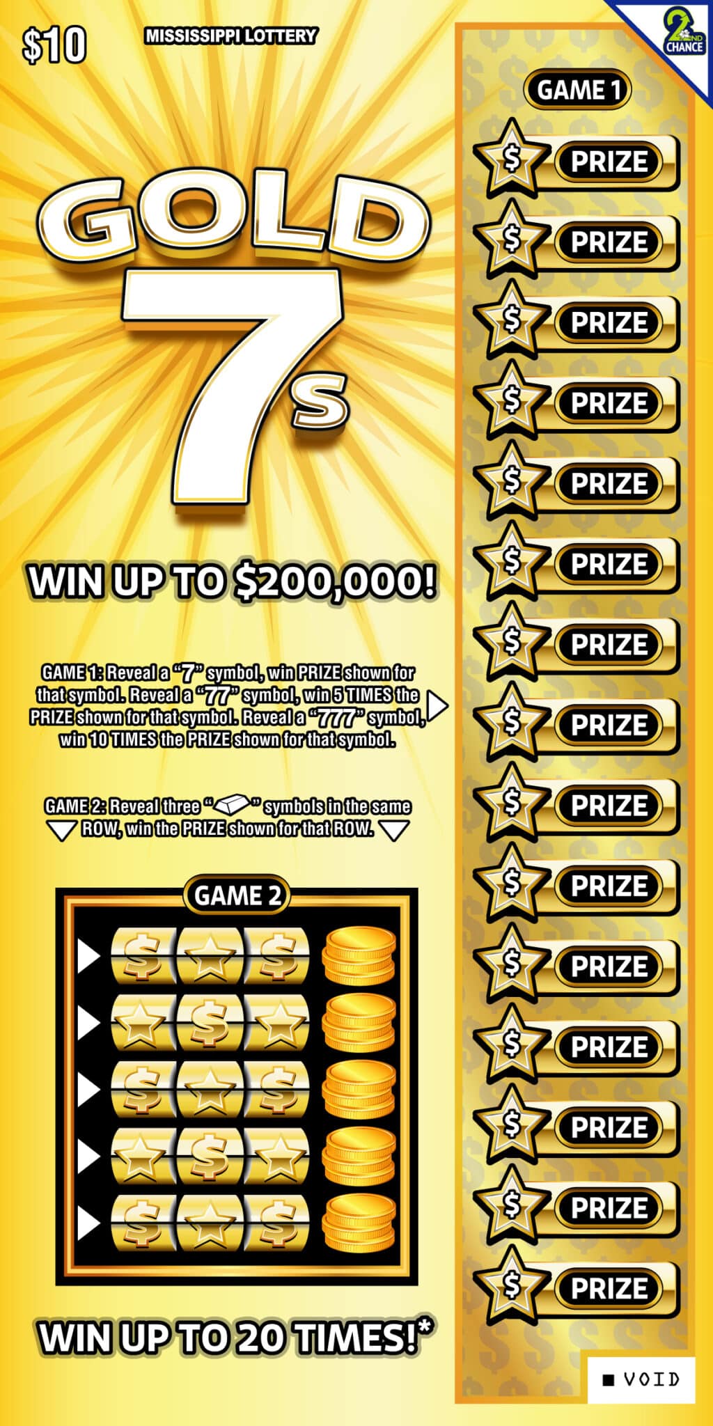 Gold 7s - Mississippi Lottery Gold 7s - Mississippi Lottery