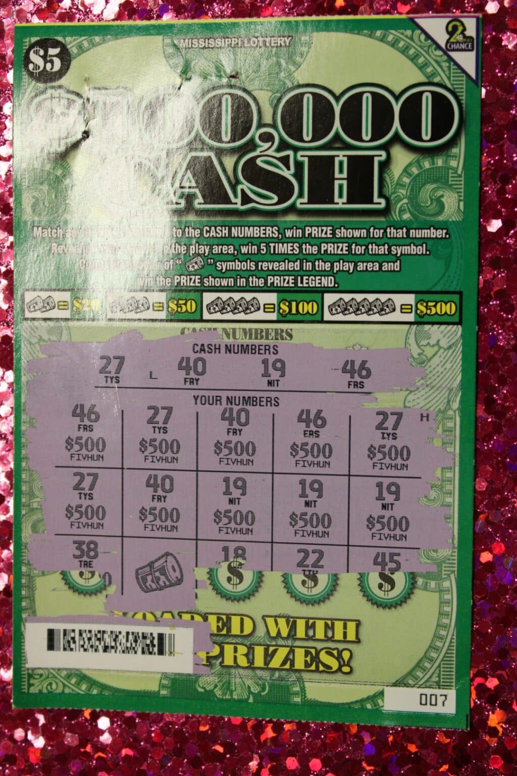 Jackson Man Won $5,000 - Mississippi Lottery
