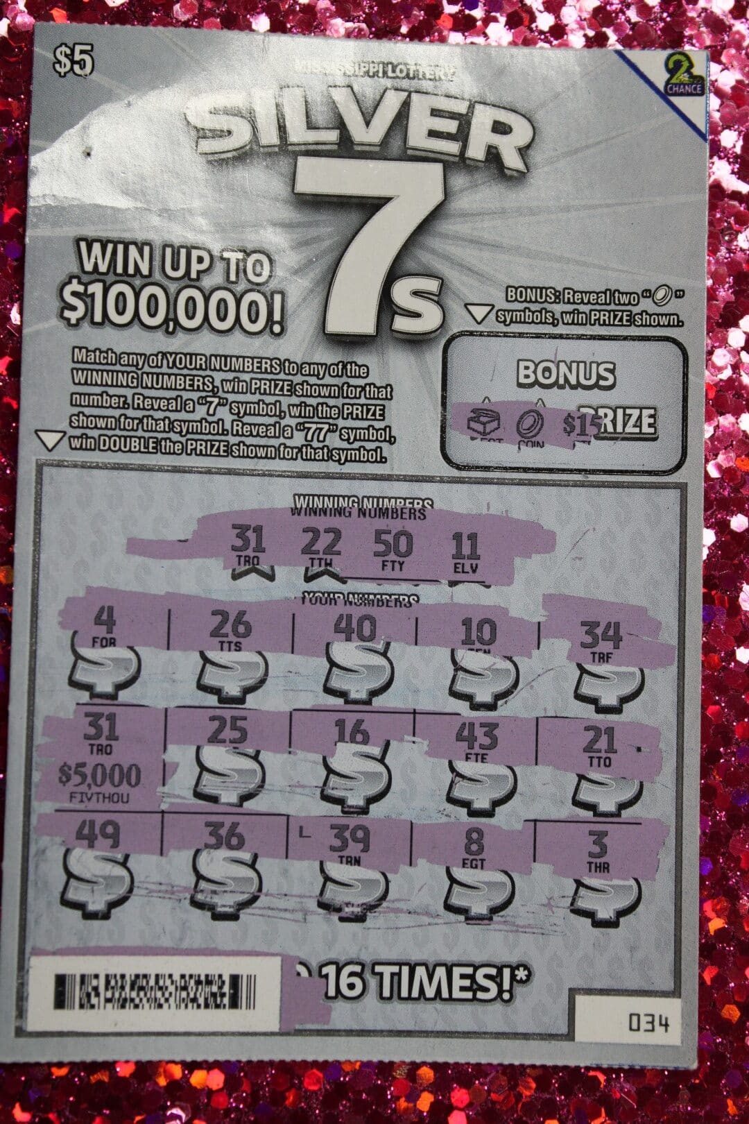 Columbus Man Won $5,000 - Mississippi Lottery
