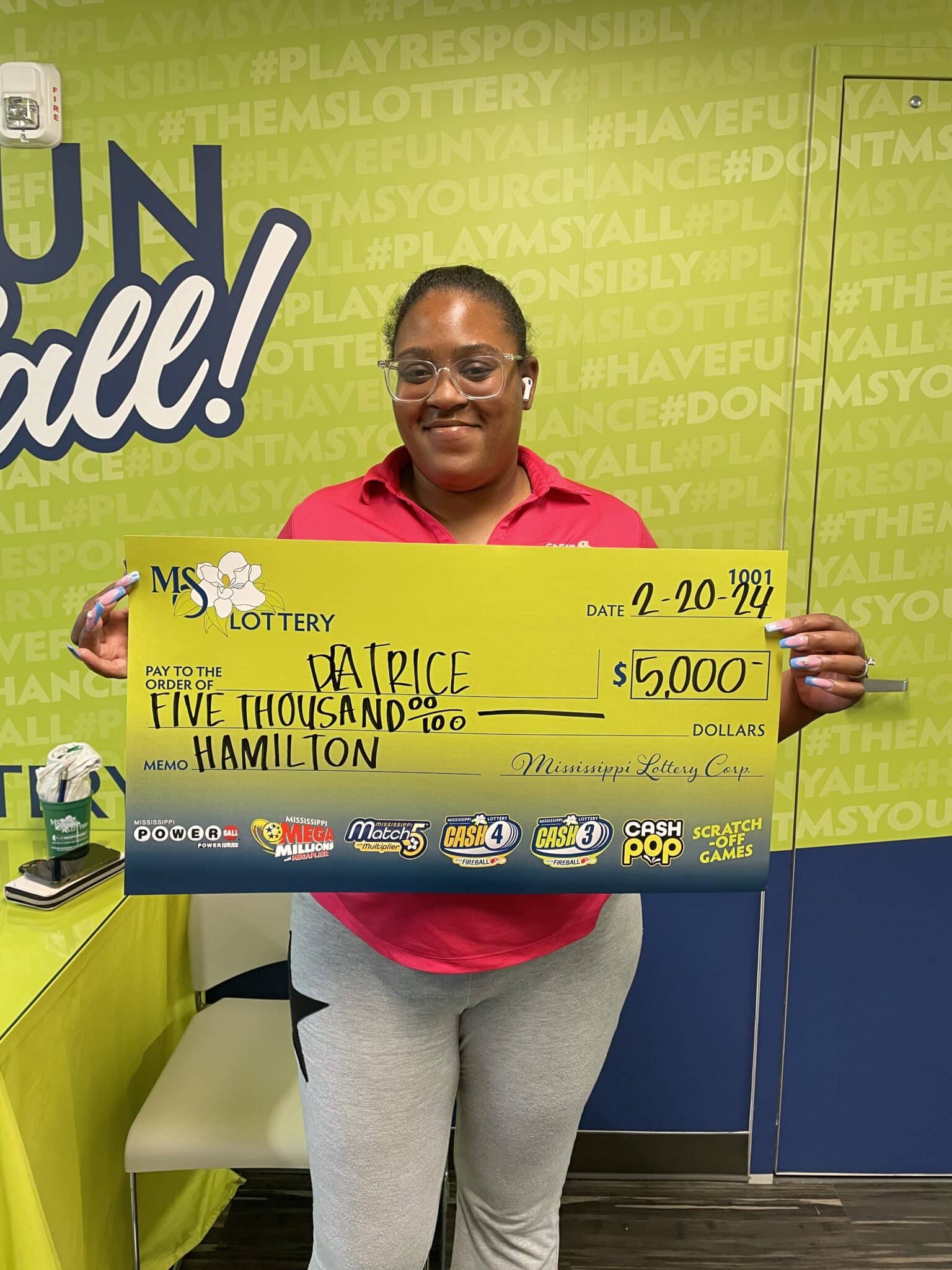 Jackson Woman Won $5,000 - Mississippi Lottery