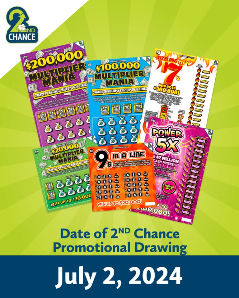 2nd Chance Drawings Archives - Mississippi Lottery