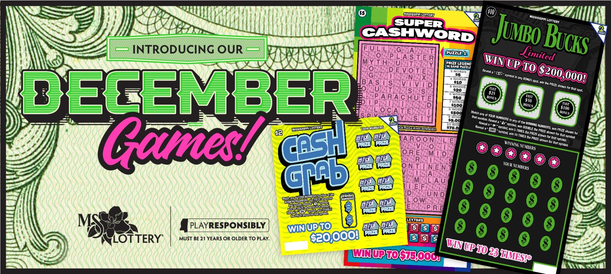 Winter Wins are Here: New December Games on Sale Now - Mississippi Lottery