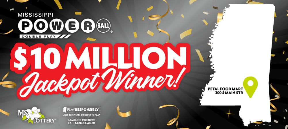 Mississippi Player Hits $10 Million Powerball Double Play Jackpot