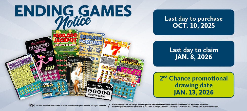 12 Mississippi Lottery Scratch-Off Games Ending