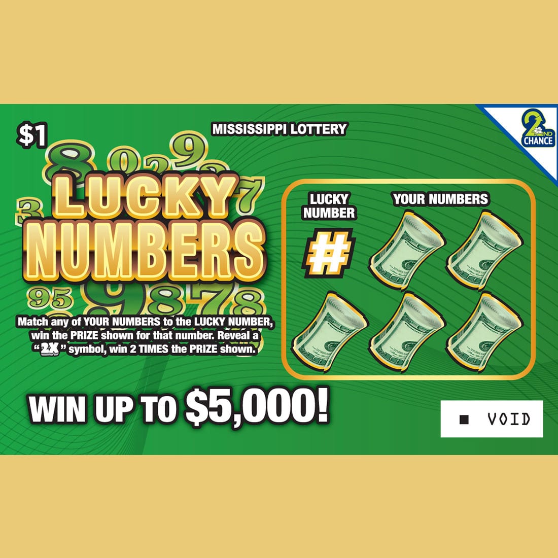 ◆ Happy lucky  ② Lucky Numbers - Mississippi Lottery