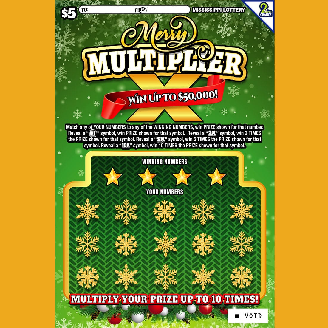 Merry Multiplier - Mississippi Lottery