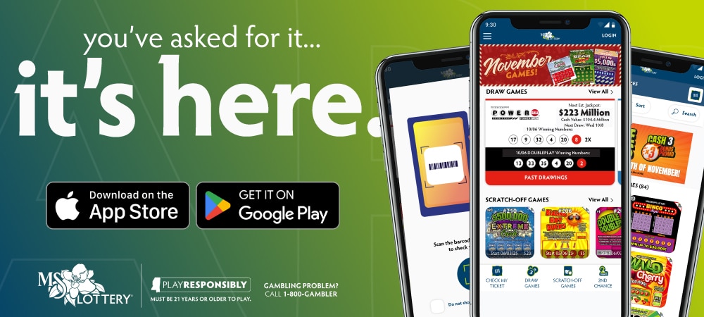 Mississippi Lottery Launches First Official Mobile Convenience App