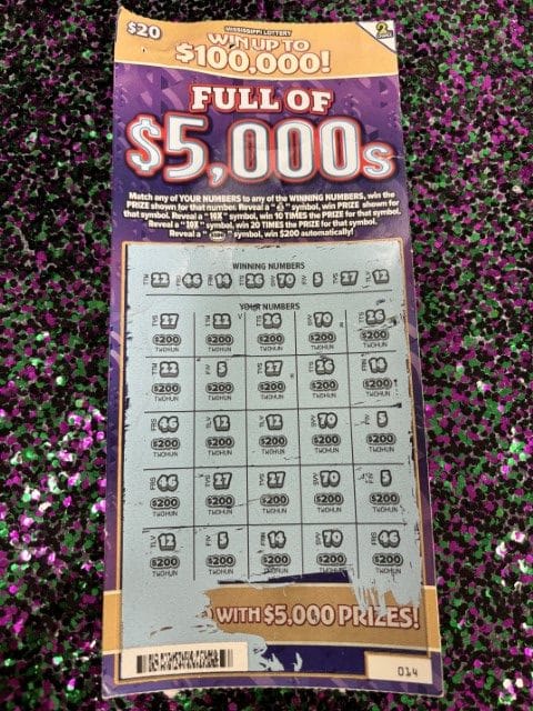 Gulfport Man Wins $5,000 - Mississippi Lottery