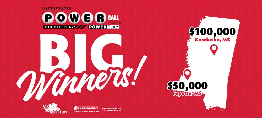 Two Mississippi Powerball Tickets Win Big in Wednesday Drawing