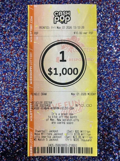 Winner Filter - Mississippi Lottery