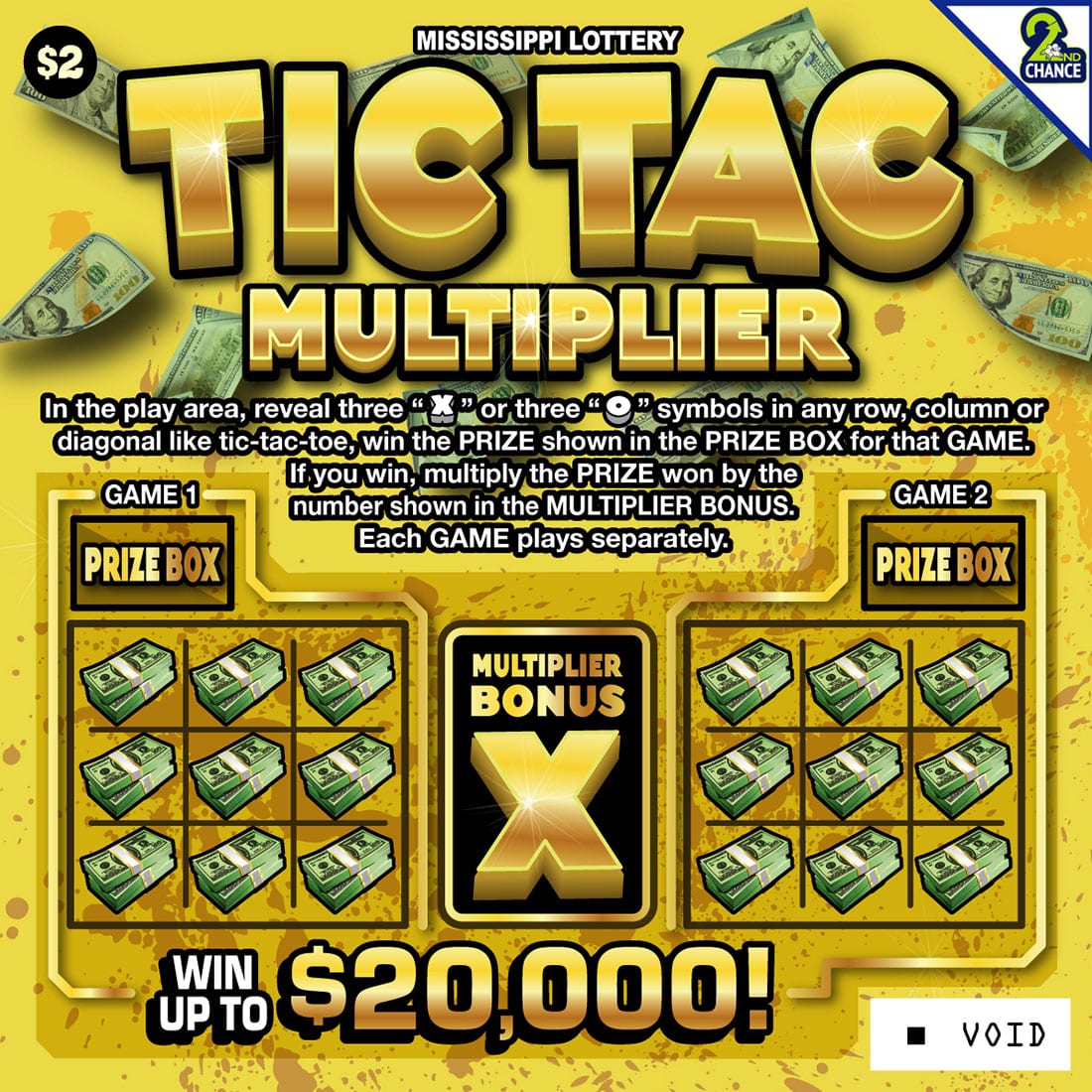 TIC TAC MULTIPLIER scratch-off ticket